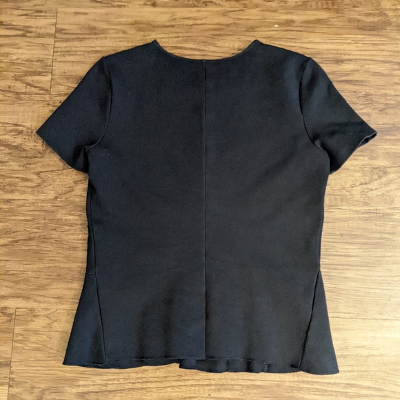 J. Crew Black Peplum Hem Top - Picture 4 of 8